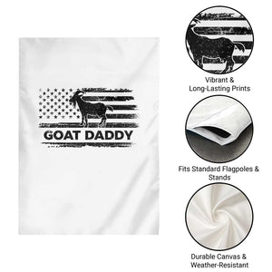 Goat Daddy Garden Flag Funny Fathers Day Presents For Goat Dad US Flag TS10 Print Your Wear