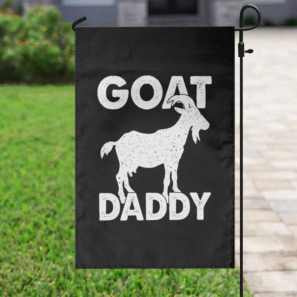 Goat Daddy Garden Flag Funny Fathers Day Presents For Goat Dad TS10 Print Your Wear