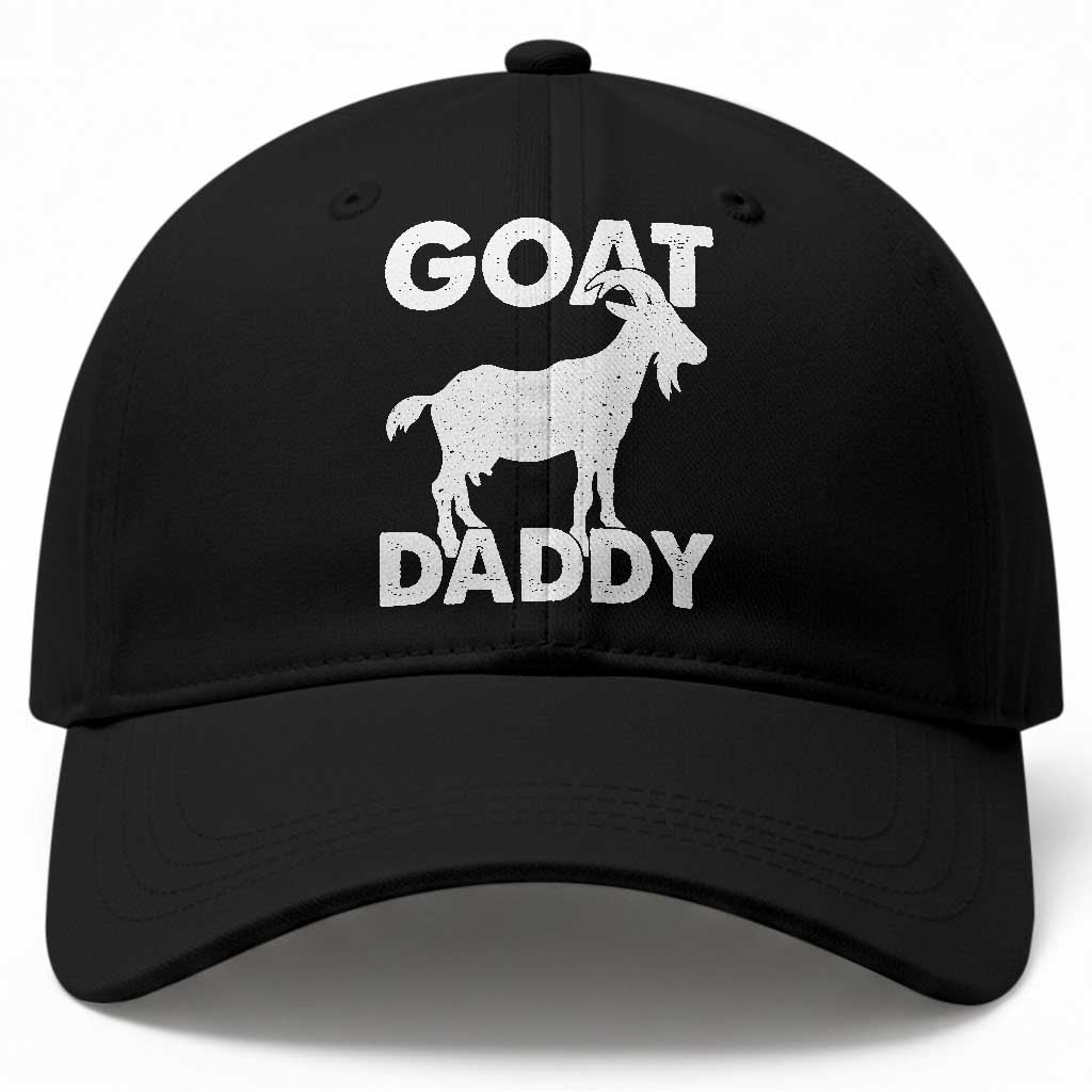 Goat Daddy Baseball Cap Funny Fathers Day Presents For Goat Dad TS10 Print Your Wear
