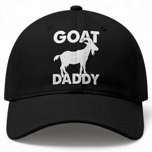 Goat Daddy Baseball Cap Funny Fathers Day Presents For Goat Dad TS10 Print Your Wear