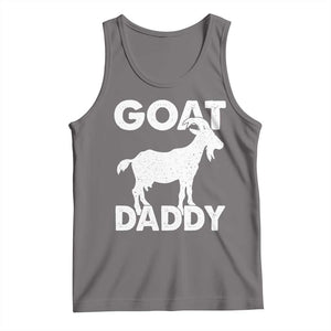 Goat Daddy Tank Top Funny Fathers Day Presents For Goat Dad TS10 Deep Heather Print Your Wear
