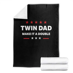 Retro Twin Dad Throw Blanket Make It A Double Fathers Day TS10 Black Print Your Wear