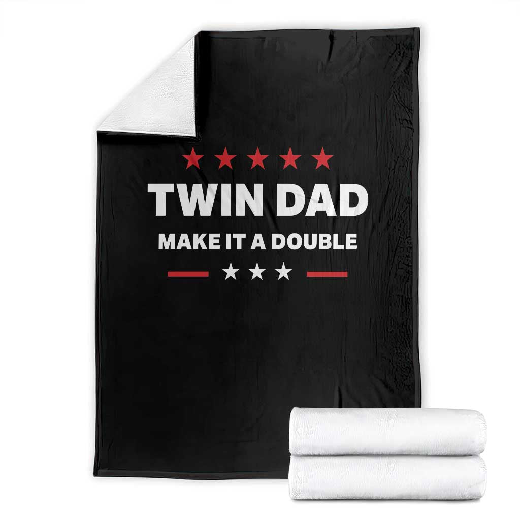 Retro Twin Dad Throw Blanket Make It A Double Fathers Day TS10 Black Print Your Wear