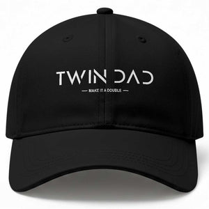Retro Twin Dad Baseball Cap Subtle Make It A Double Minimal Fathers Day TS10 Print Your Wear