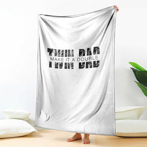 Retro Twin Dad Throw Blanket Subtle Make It A Double Fathers Day TS10 Print Your Wear
