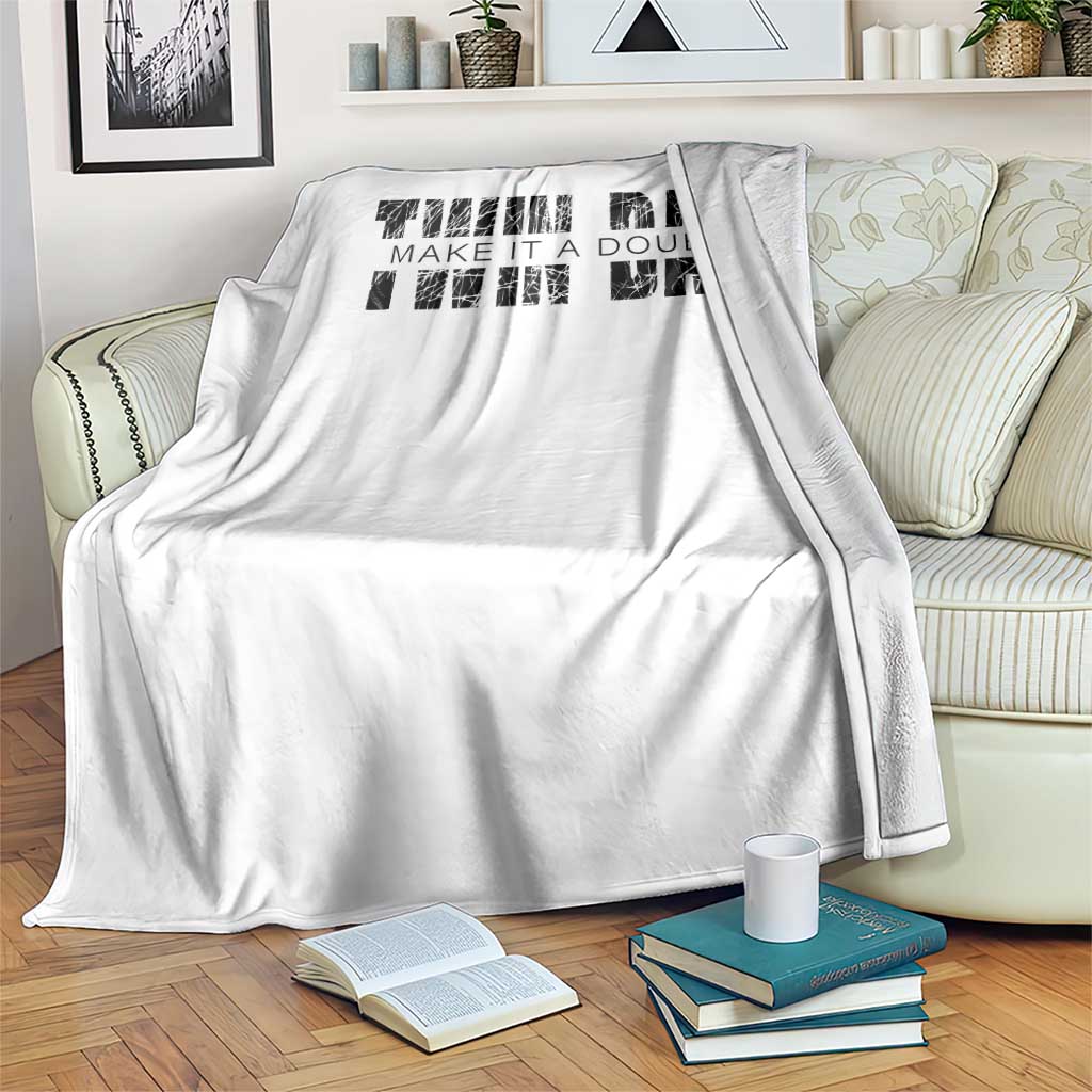 Retro Twin Dad Throw Blanket Subtle Make It A Double Fathers Day TS10 Print Your Wear