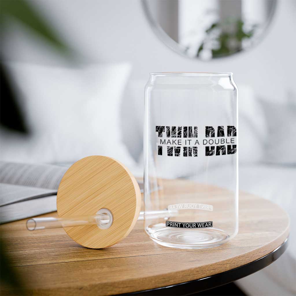 Retro Twin Dad Glass Can Subtle Make It A Double Fathers Day TS10 Print Your Wear