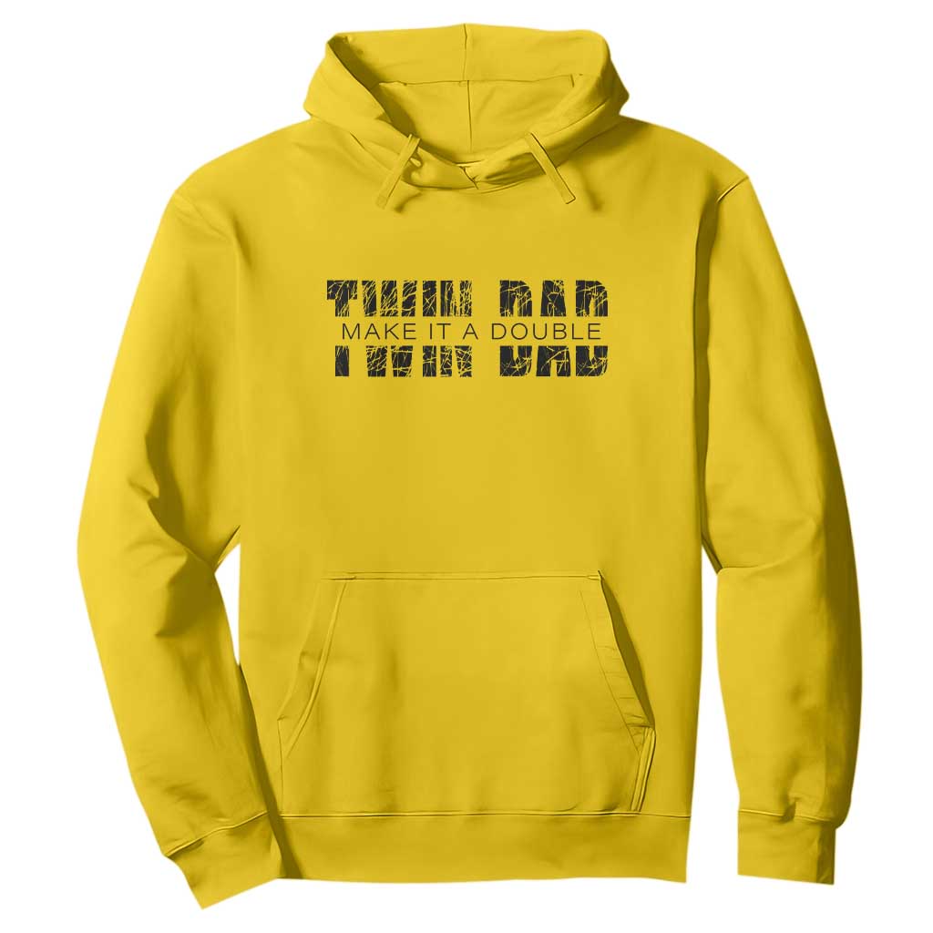 Retro Twin Dad Hoodie Subtle Make It A Double Fathers Day TS10 Daisy Print Your Wear