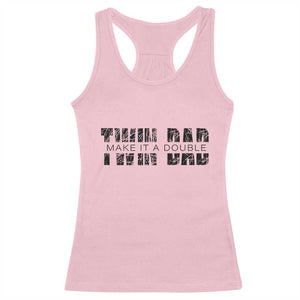 Retro Twin Dad Racerback Tank Top Subtle Make It A Double Fathers Day TS10 Light Pink Print Your Wear