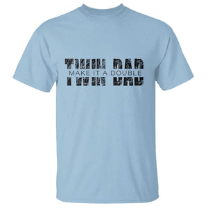 Retro Twin Dad T Shirt Subtle Make It A Double Fathers Day TS10 Light Blue Print Your Wear