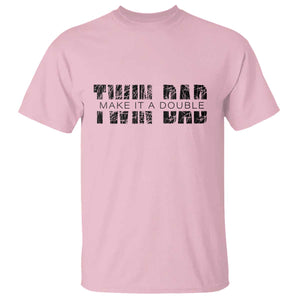 Retro Twin Dad T Shirt Subtle Make It A Double Fathers Day TS10 Light Pink Print Your Wear