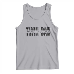 Retro Twin Dad Tank Top Subtle Make It A Double Fathers Day TS10 Athletic Heather Print Your Wear