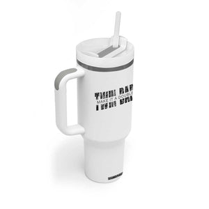 Retro Twin Dad Tumbler With Handle Subtle Make It A Double Fathers Day TS10 Print Your Wear