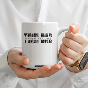 Retro Twin Dad Coffee Mug Subtle Make It A Double Fathers Day TS10 Print Your Wear