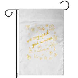 Engaged Girl Summer Garden Flag Bride To Be Engagement TS10 White Print Your Wear
