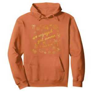 Engaged Girl Summer Hoodie Bride To Be Engagement TS10 Orange Print Your Wear
