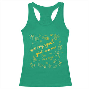 Engaged Girl Summer Racerback Tank Top Bride To Be Engagement TS10 Irish Green Print Your Wear
