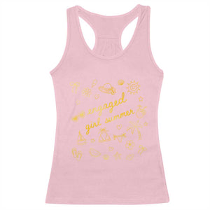 Engaged Girl Summer Racerback Tank Top Bride To Be Engagement TS10 Light Pink Print Your Wear