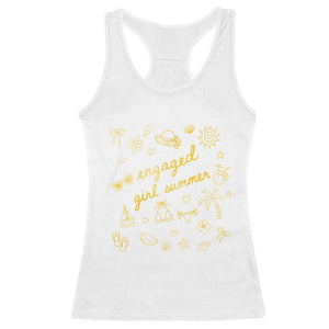 Engaged Girl Summer Racerback Tank Top Bride To Be Engagement TS10 White Print Your Wear
