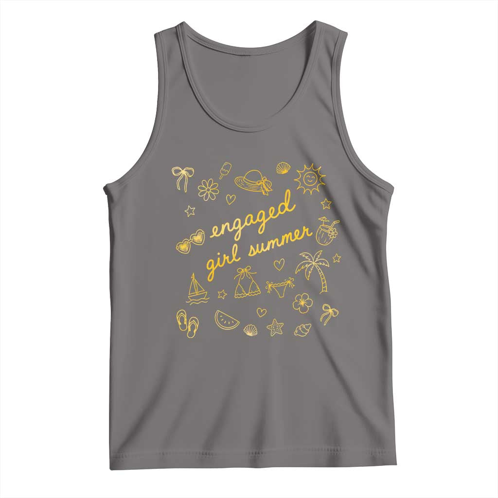 Engaged Girl Summer Tank Top Bride To Be Engagement TS10 Deep Heather Print Your Wear