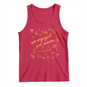Engaged Girl Summer Tank Top Bride To Be Engagement TS10 Red Print Your Wear