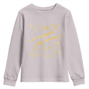Engaged Girl Summer Youth Sweatshirt Bride To Be Engagement TS10 Ice Gray Print Your Wear