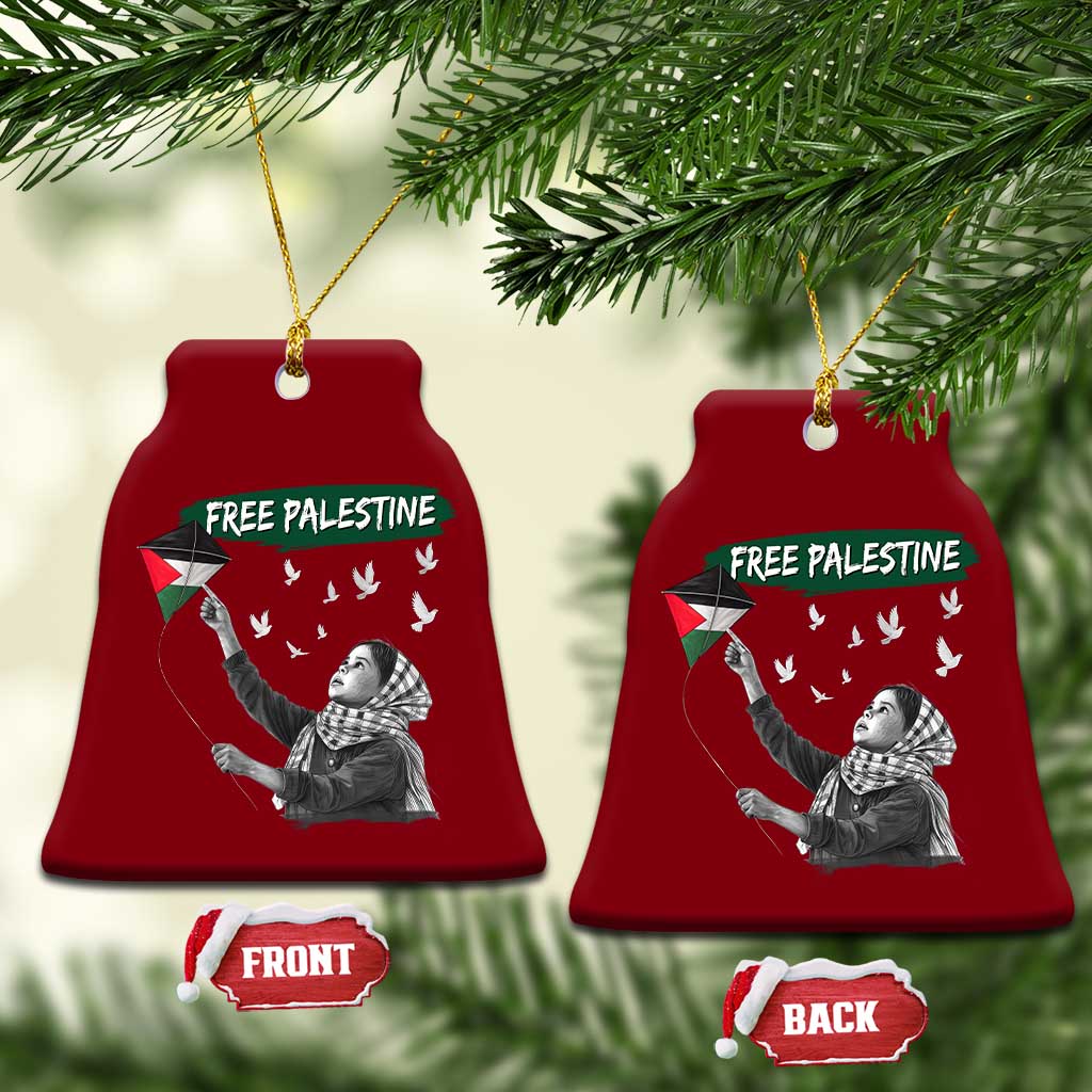 Free Palestine Ceramic Ornament Gaza Palestinian Flag TS10 Print Your Wear