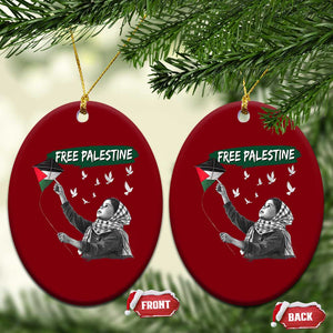 Free Palestine Ceramic Ornament Gaza Palestinian Flag TS10 Print Your Wear