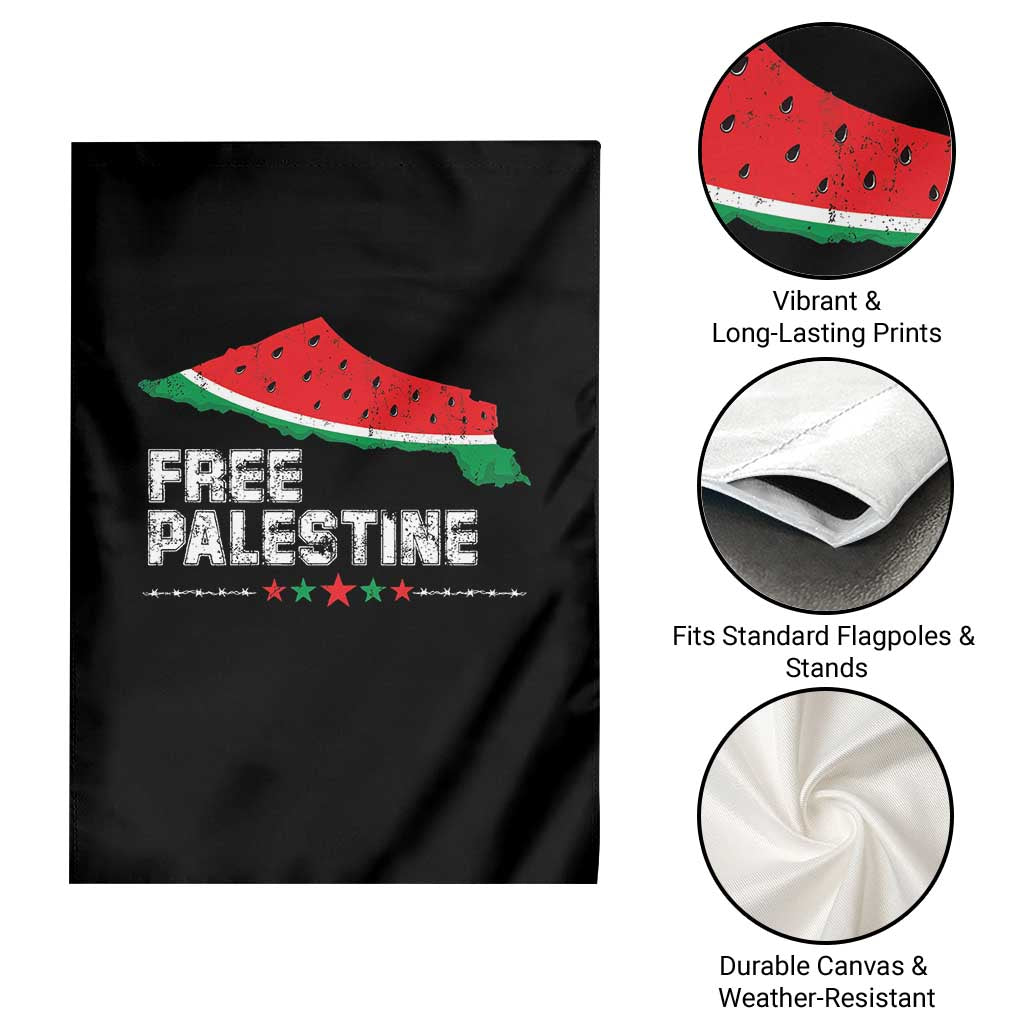 Free Palestine Garden Flag Watermelon Map TS10 Print Your Wear