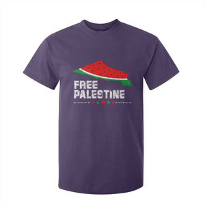 Free Palestine T Shirt For Kid Watermelon Map TS10 Purple Print Your Wear
