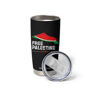 Free Palestine Tumbler Cup Watermelon Map TS10 Print Your Wear