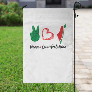 Peace Love Palestine Garden Flag Gaza Palestinian Flag TS10 Print Your Wear