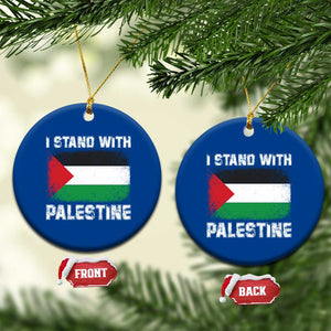 Stand With Palestine Ceramic Ornament Gaza Palestinian Flag TS10 1pc Blue Print Your Wear
