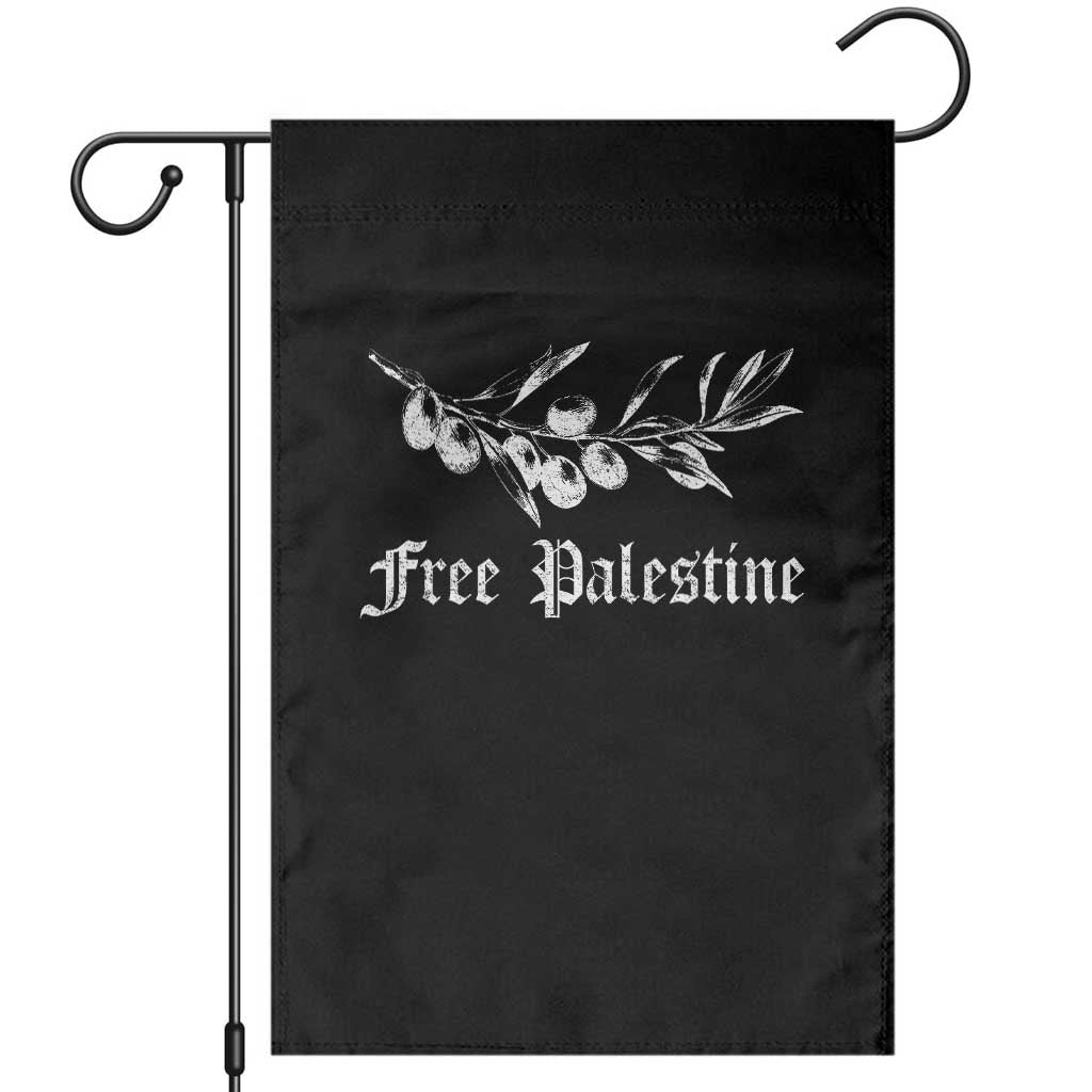 Free Palestine Garden Flag Palestinian Olives Fruits TS10 Black Print Your Wear