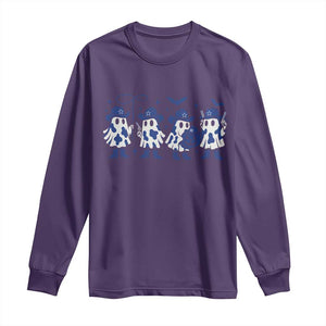 Ghost Halloween Long Sleeve Shirt Retro Halloween Costume Cowboy Fan TS10 Purple Print Your Wear