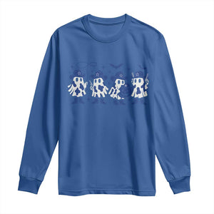 Ghost Halloween Long Sleeve Shirt Retro Halloween Costume Cowboy Fan TS10 Royal Blue Print Your Wear