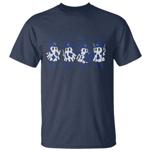 Ghost Halloween T Shirt Retro Halloween Costume Cowboy Fan TS10 Navy Print Your Wear