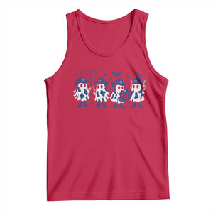 Ghost Halloween Tank Top Retro Halloween Costume Cowboy Fan TS10 Red Print Your Wear