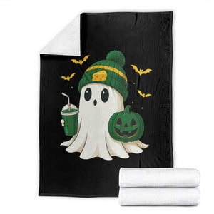 Halloween GB Ghost Throw Blanket Pumpkin Ghost Costume Cheesehead TS10 Black Print Your Wear