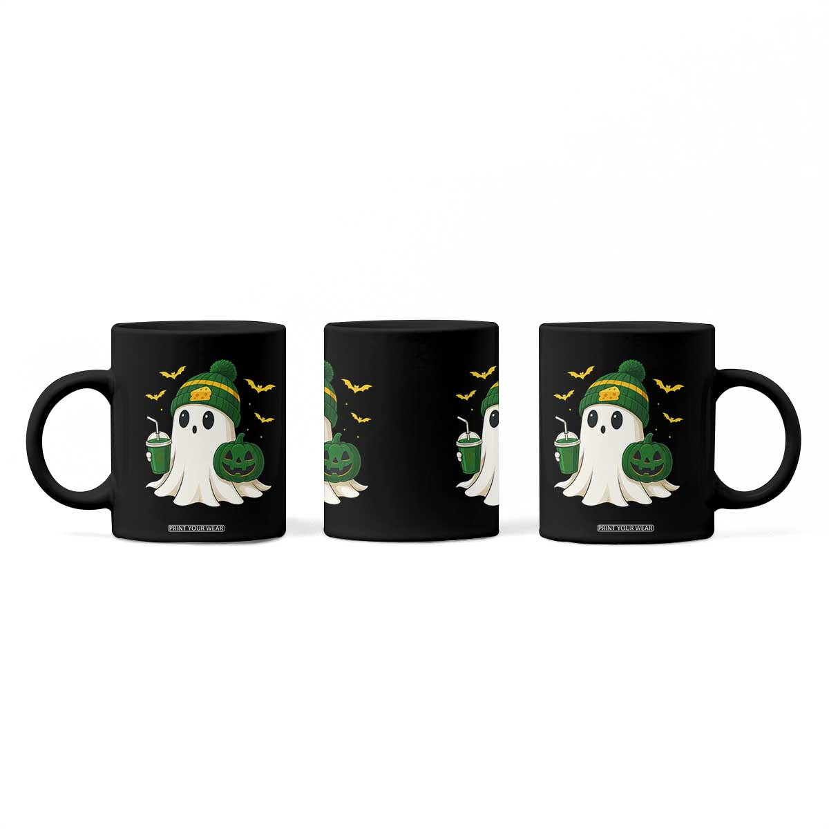 Halloween GB Ghost Coffee Mug Pumpkin Ghost Costume Cheesehead TS10 Print Your Wear