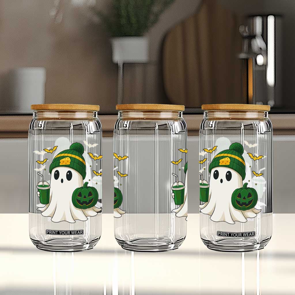 Halloween GB Ghost Glass Can Pumpkin Ghost Costume Cheesehead TS10 Print Your Wear