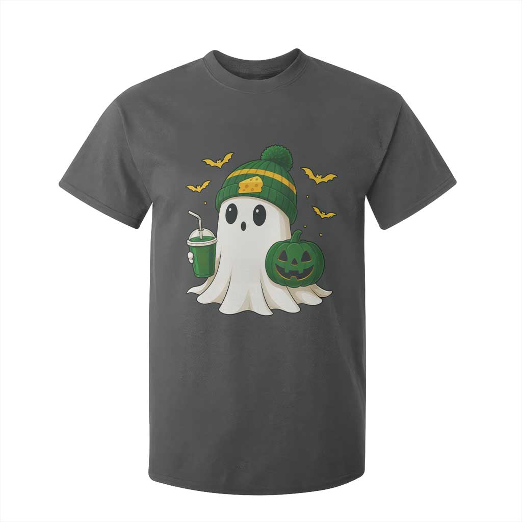 Halloween GB Ghost T Shirt For Kid Pumpkin Ghost Costume Cheesehead TS10 Dark Heather Print Your Wear