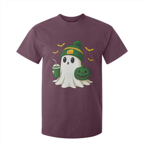 Halloween GB Ghost T Shirt For Kid Pumpkin Ghost Costume Cheesehead TS10 Maroon Print Your Wear