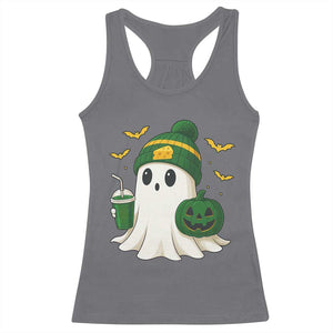 Halloween GB Ghost Racerback Tank Top Pumpkin Ghost Costume Cheesehead TS10 Charcoal Print Your Wear