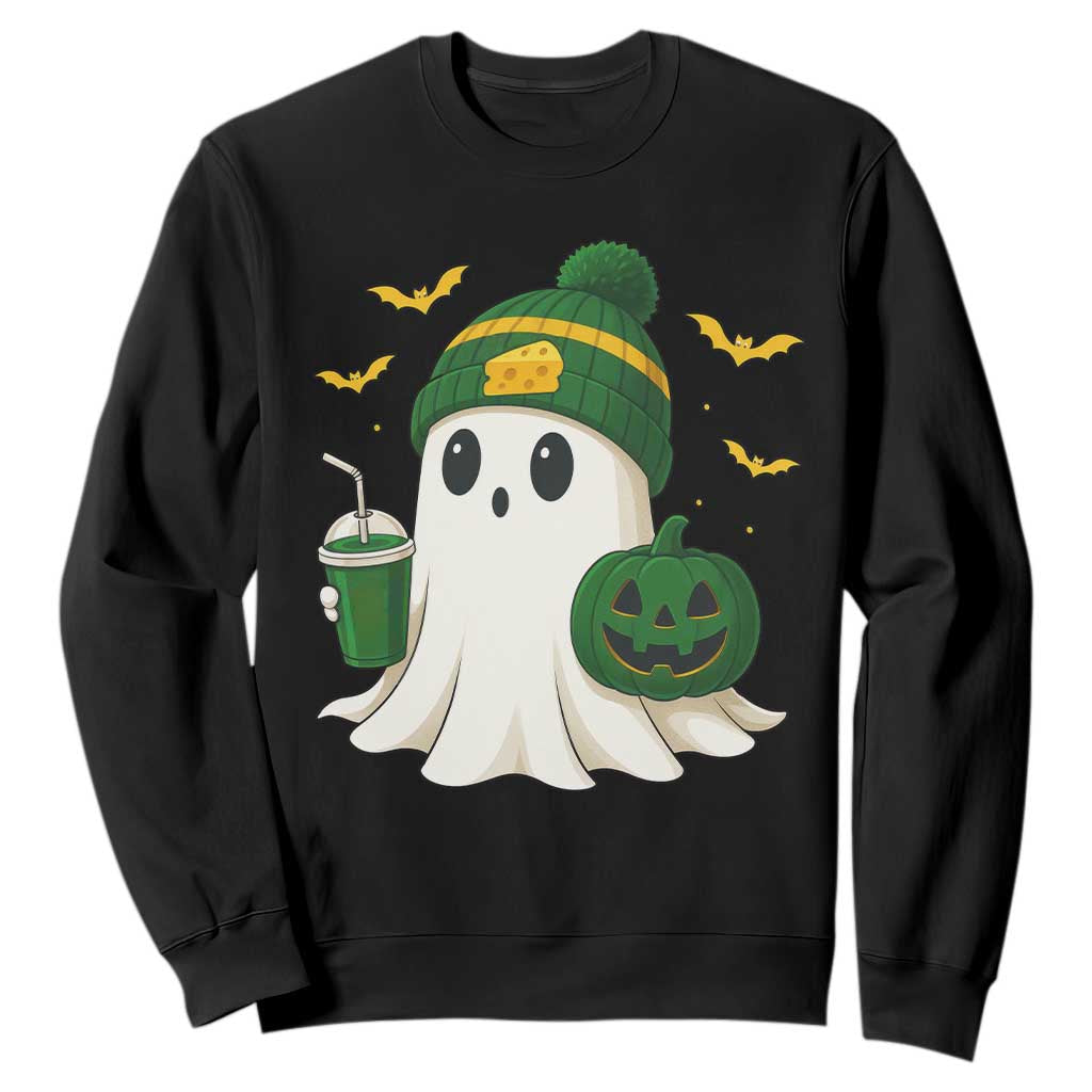 Halloween GB Ghost Sweatshirt Pumpkin Ghost Costume Cheesehead TS10 Black Print Your Wear