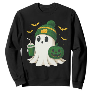 Halloween GB Ghost Sweatshirt Pumpkin Ghost Costume Cheesehead TS10 Black Print Your Wear