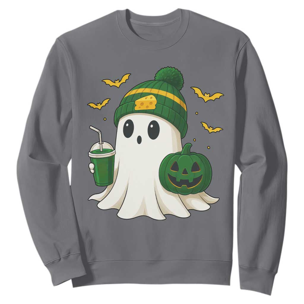 Halloween GB Ghost Sweatshirt Pumpkin Ghost Costume Cheesehead TS10 Charcoal Print Your Wear