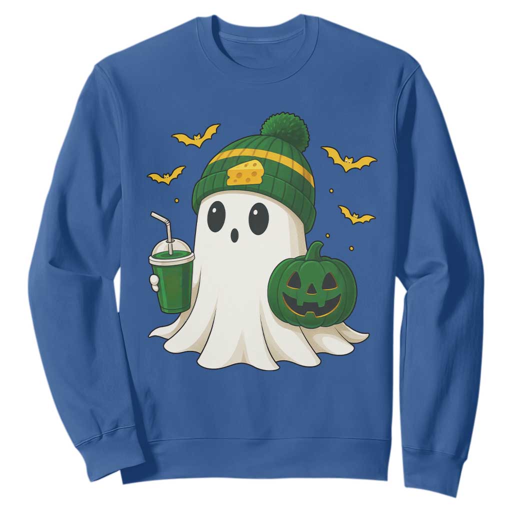 Halloween GB Ghost Sweatshirt Pumpkin Ghost Costume Cheesehead TS10 Royal Blue Print Your Wear
