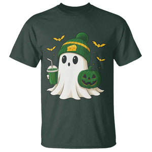 Halloween GB Ghost T Shirt Pumpkin Ghost Costume Cheesehead TS10 Dark Forest Green Print Your Wear