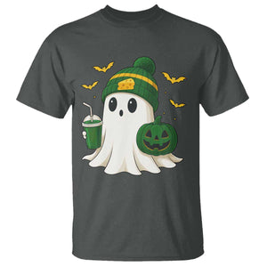 Halloween GB Ghost T Shirt Pumpkin Ghost Costume Cheesehead TS10 Dark Heather Print Your Wear